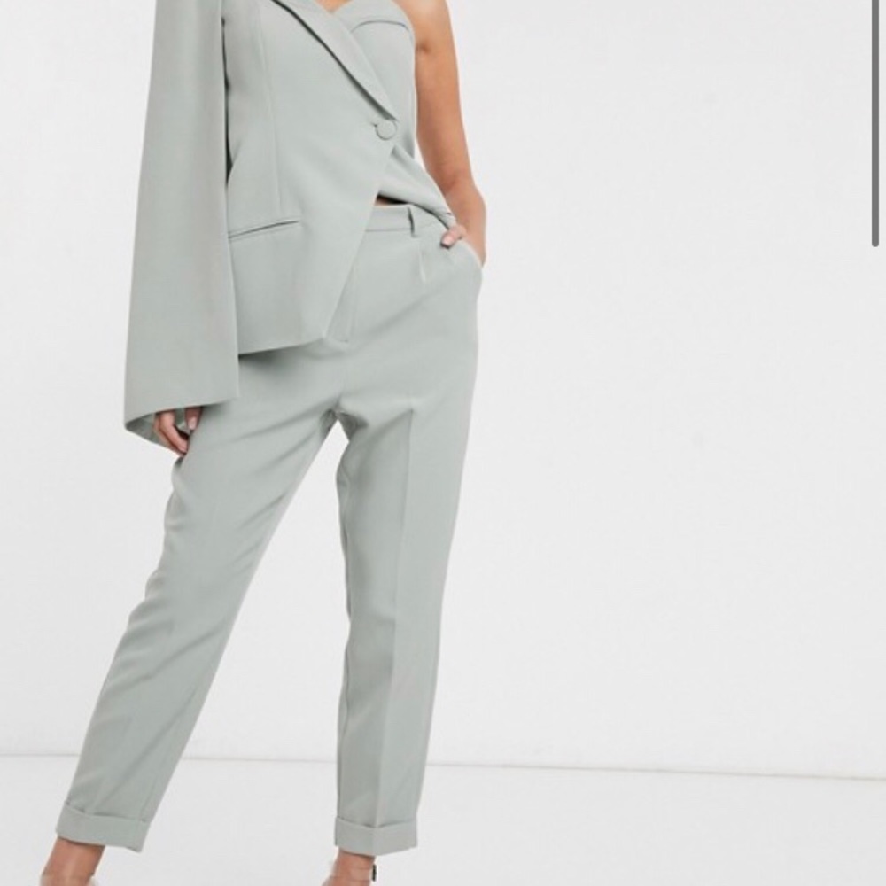Lavish Alice tailored suit pants in green